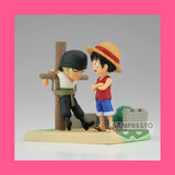 Monkey D. Luffy and Roronoa Zoro PVC Statue Banpresto One Piece: WCF Log Stories