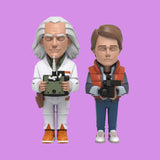 Doc Brown and Marty McFly by YARMS Statue Set Mighty Jaxx Back to the Future