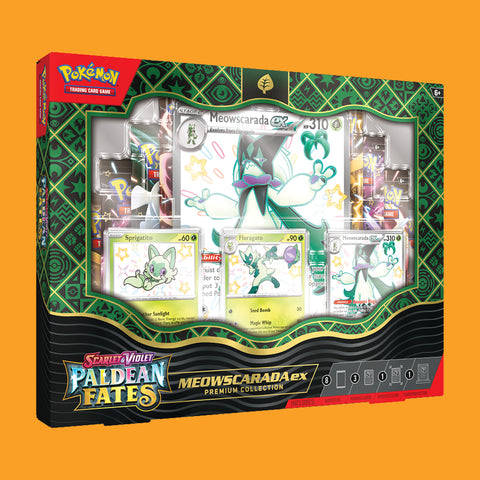 Pokémon Paldean Fates Meowscarada Ex Premium Collection (Englisch)