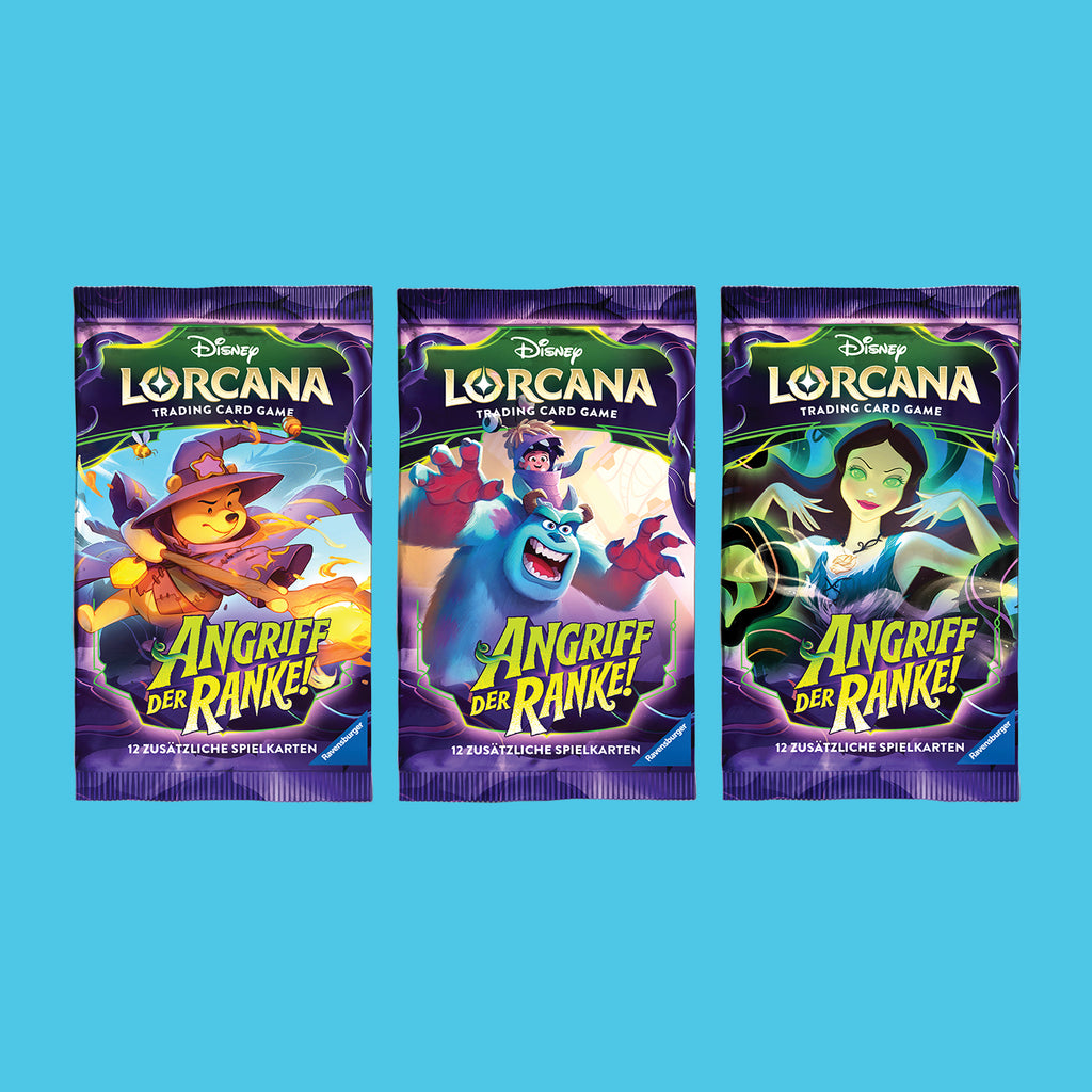 (Pre-Order) Disney Lorcana Angriff der Ranke! Booster einzeln (deutsch)