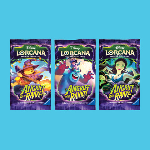 (Pre-Order) Disney Lorcana Angriff der Ranke! Booster einzeln (deutsch)