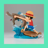 Monkey D. Luffy PVC Statue Banpresto One Piece: WCF Log Stories
