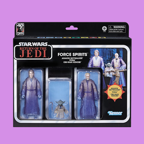 Spirit Ghost 3-Pack (Yoda, Anakin Skywalker, Obi-Wan Kenobi) Hasbro Star Wars Black Series Return of the Jedi