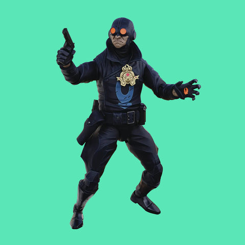(Pre-Order) Lobster Johnson (The Iron Prometheus) 17cm Actionfigur Boss Fight Studio Hellboy
