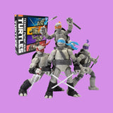 Teenage Mutant Ninja Turtles Black & White BST AXN Actionfiguren 4-Pack (SDCC Exclusive)