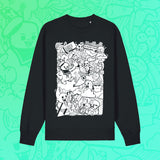 (Pre-Order) "NTG Collage 2012" Pullover Schwarz / Nerdy Terdy Gang