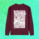 (Pre-Order) "NTG Collage 2012" Pullover Deep Plum / Nerdy Terdy Gang