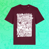 (Pre-Order) "NTG Collage 2012" T-Shirt Deep Plum / Nerdy Terdy Gang