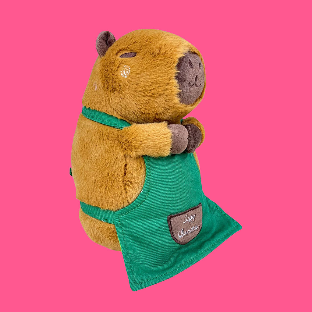 Capybara als Barista Donut Plüschtier 21cm