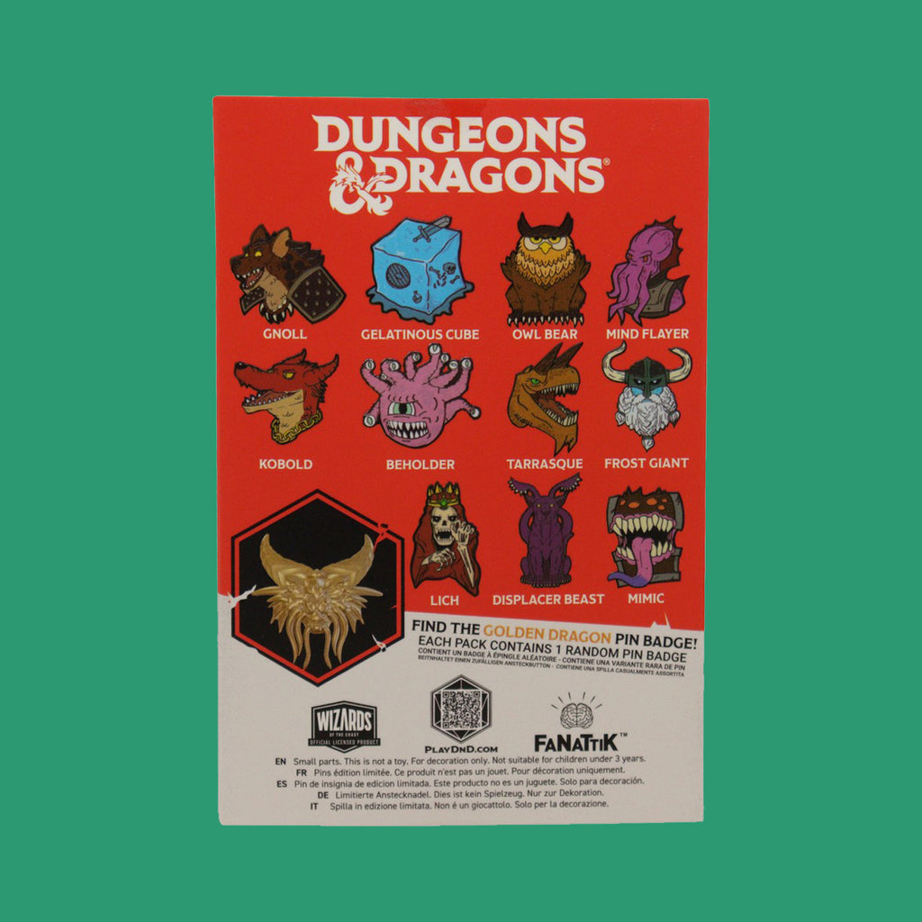 Dungeons & Dragons Mystery Pin Badge (Blindbox) – Nerdy Terdy Gang