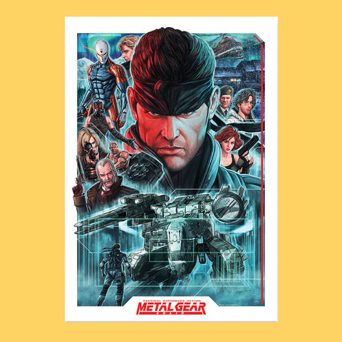 Metal Gear Solid limitierter Kunstdruck  42 x 30cm Fanattik