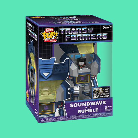 (Pre-Order) Soundwave with Rumble Funko Bitty Bot POP! Transformers