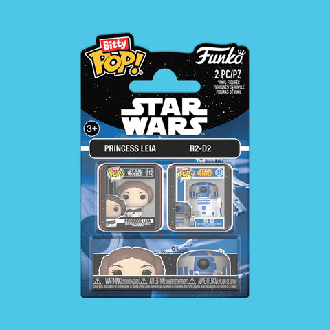(Pre-Order) Princess Leia & R2-D2 2-Pack Funko Bitty Pop! Star Wars