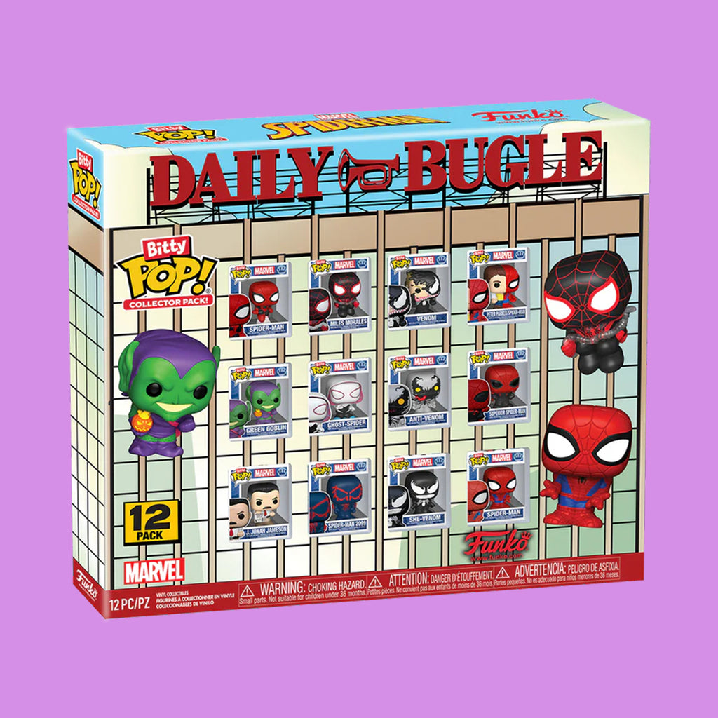(Pre-Order) Spider-Man 12 Figuren Multipack Funko Bitty Pop! Marvel