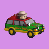 (Pre-Order) Dr. Alan Grant & Jurassic SUV Funko Bitty Pop! Rides Jurassic Park