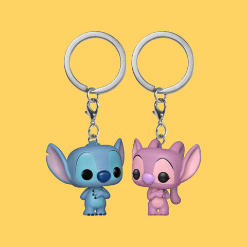 Stitch & Angel Funko Pocket POP Schlüsselanhänger 2er-Pack Disney Lilo & Stitch