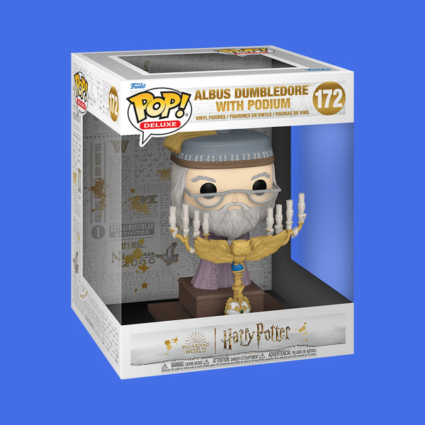 Albus Dumbledore with Podium Funko Pop! Deluxe (172) Harry Potter and ...