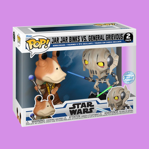 (Pre-Order) Jar Jar Binks vs. General Grievous Funko Pop! 2-Pack Star Wars