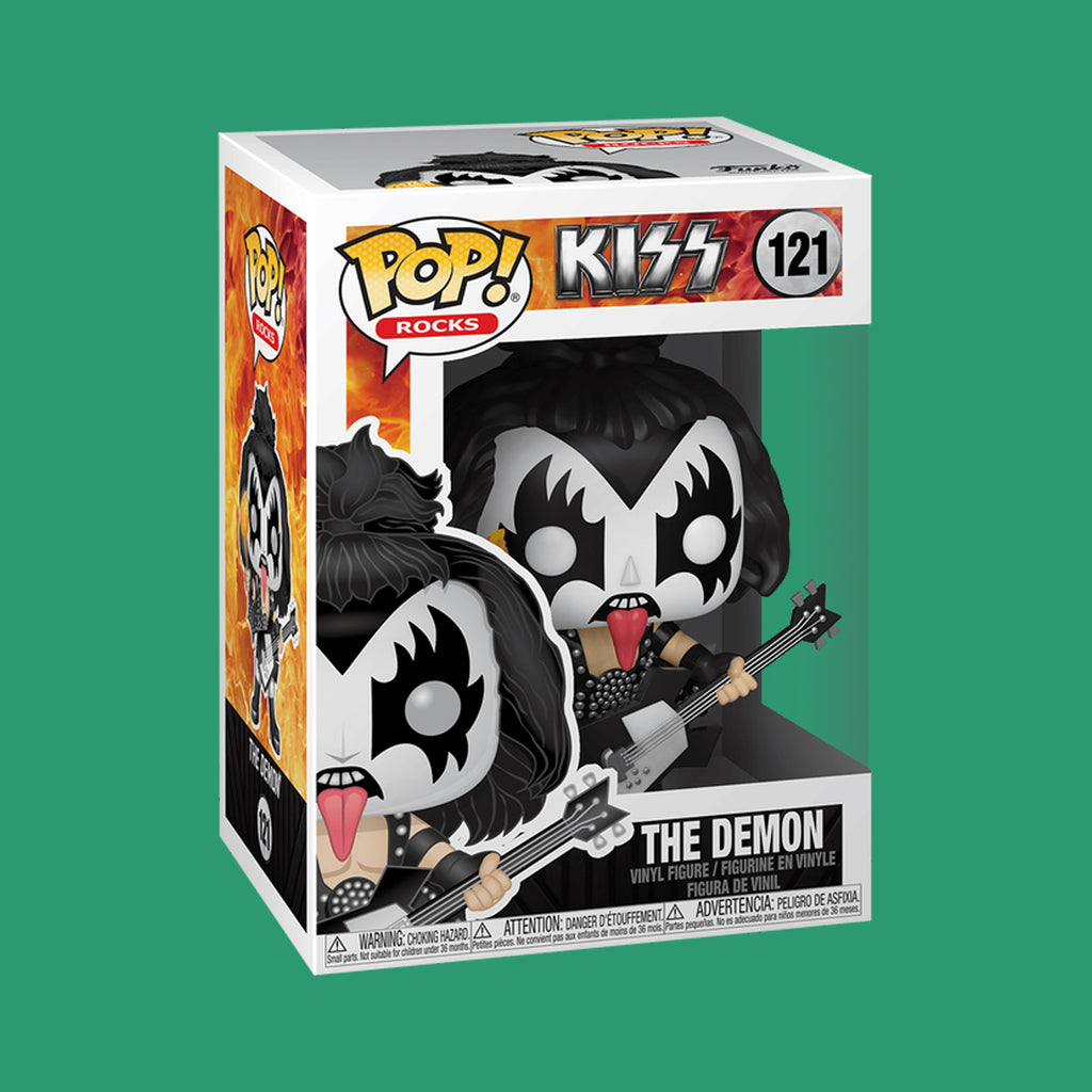 Funko Pop! 121 Pop Rocks - KISS - The Demon Vinyl Figure Dale Torborg BLOODY FUNKO POP THE