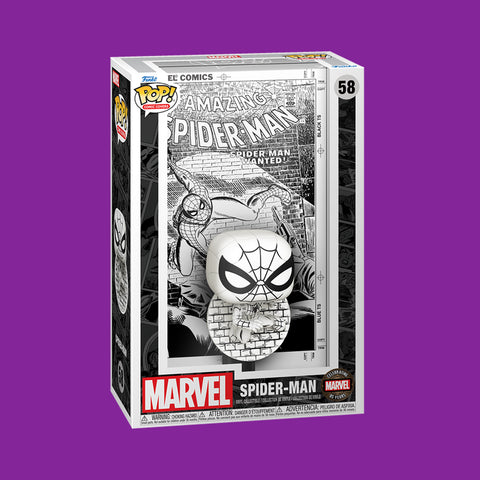 The Amazing Spider-Man B/W Funko Pop! Comic Cover (58) Marvel