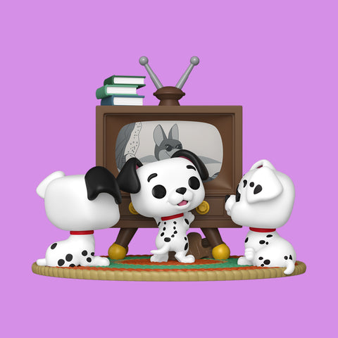 (Pre-Order) Rolly, Patch & Lucky with TV (1664) Funko Pop! 101 Dalmatiner