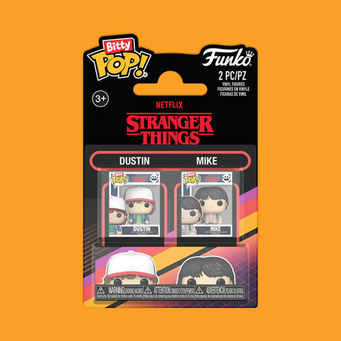 2-Pack Dustin & Mike Stranger Things Funko Bitty POP!