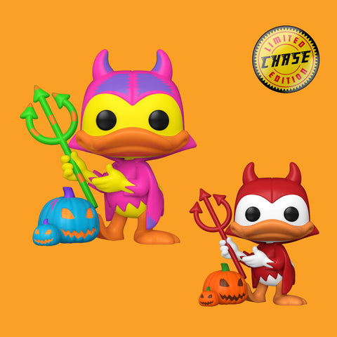 Devil Donald Duck with Pumpkin Chase Bundle (1446) Funko Pop! Disney