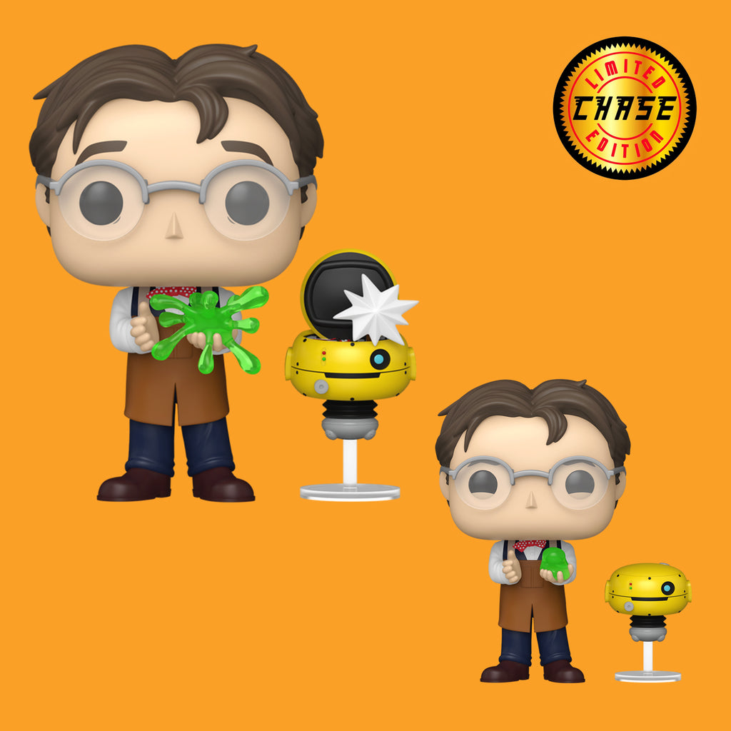 (Pre-Order) Chase Bundle Professor Brainard with Weebo (1833) Funko Pop! Disney's Flubber
