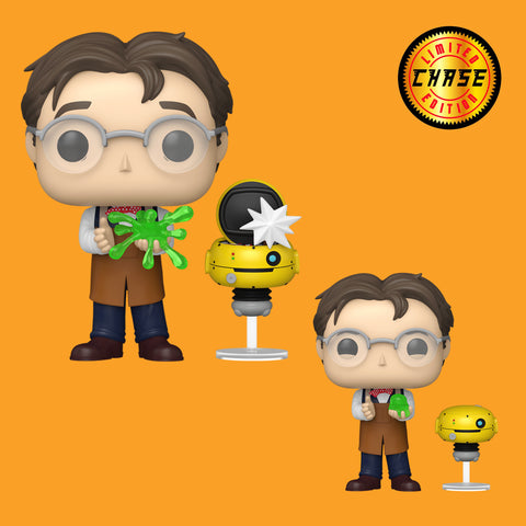 (Pre-Order) Chase Bundle Professor Brainard with Weebo (1833) Funko Pop! Disney's Flubber