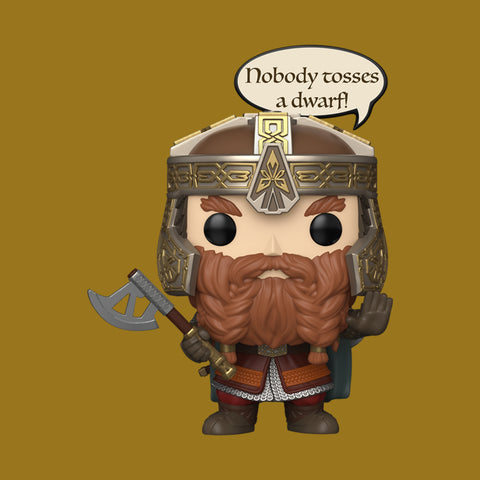 (Pre-Order) Gimli "Nobody Tosses a Dwarf" (2028) Funko POP! The Lord of the Rings
