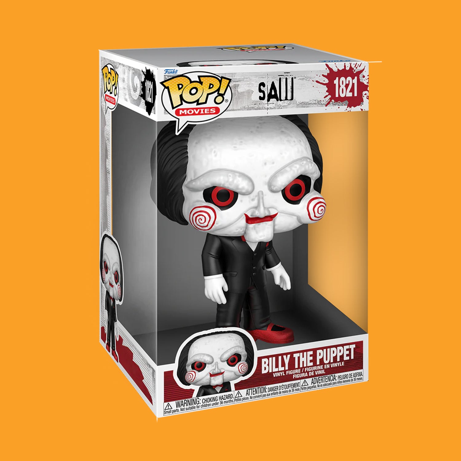 Pre-Order) Billy the Puppet (1821) Jumbo Sized Funko Pop! Saw