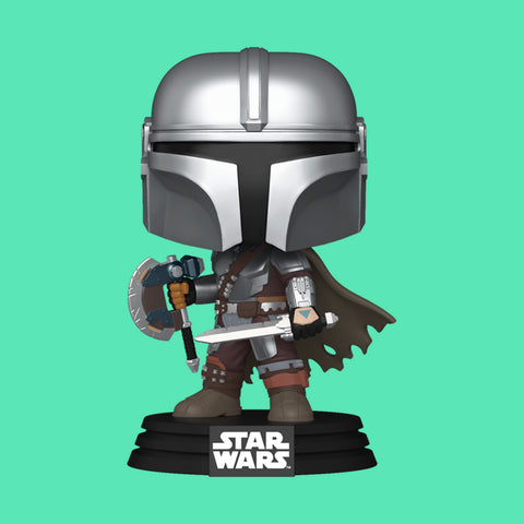 (Pre-Order) The Mandalorian (Dual Wield) (844) Funko Pop! Star Wars The Mandalorian & Grogu