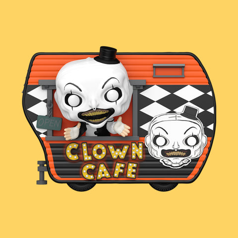 (Pre-Order) Deluxe Art with Clown Cafe (149) Funko Pop! Rides Terrifier 2
