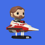 (Pre-Order) Obi-Wan Kenobi in Delta 7 Jedi Starfighter Funko Pop! Rides (641) Star Wars