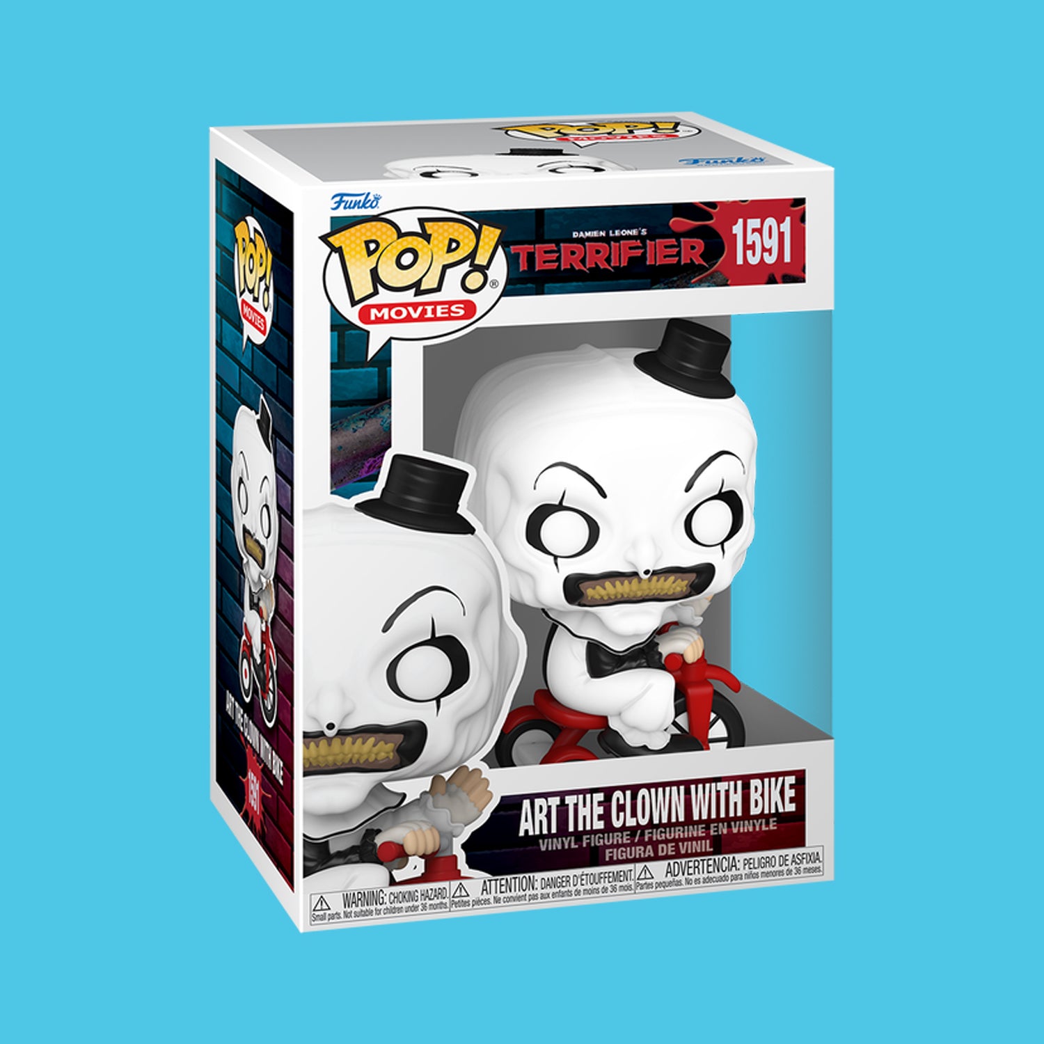 Art The Clown with Bike Funko Pop! (1591) Terrifier – Nerdy Terdy Gang