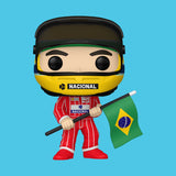 (Pre-Order) Ayrton Senna with Brazilian Flag (22) Funko Pop! Formel 1