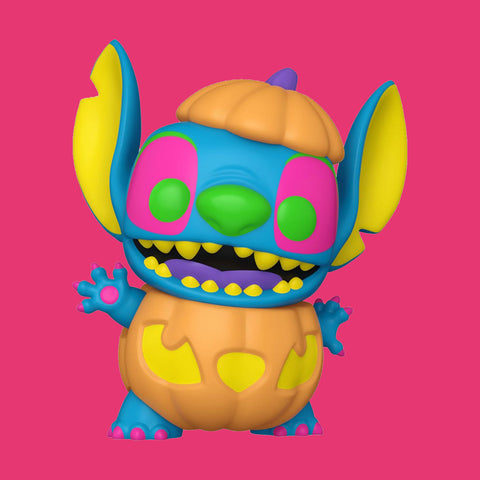 Blacklight Pumpkin Stitch Pop! (1498) Disney Lilo & Stitch