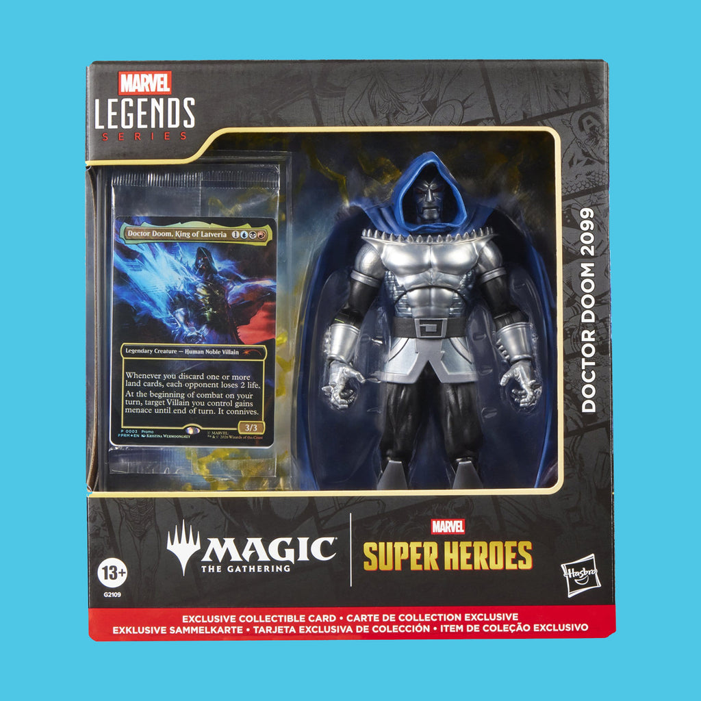 Doctor Doom 2099 + exklusive Foil-Karte Magic The Gathering Hasbro Marvel Legends