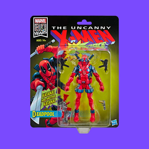 Deadpool Actionfigur Hasbro Marvel Legends Retro The Uncanny X-Men