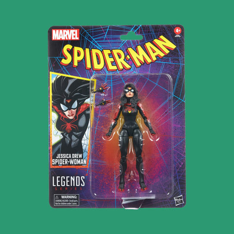 Jessica Drew Spider-Woman Actionfigur Hasbro Marvel Legends Retro Spider-Man