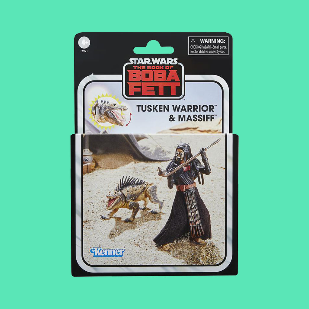 Tusken Warrior & Massiff Hasbro Vintage Collection Star Wars Book of Boba Fett