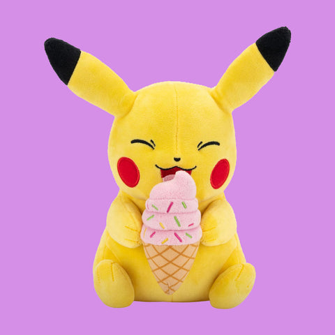 Pikachu mit Eiscreme 20cm Stofftier Pokémon