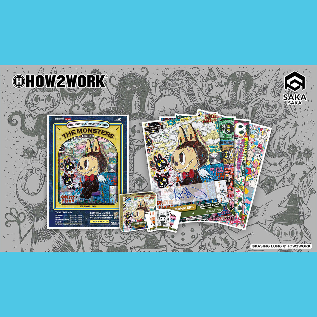 How2work Labubu Collectible Chrome Trading Cards The Monsters