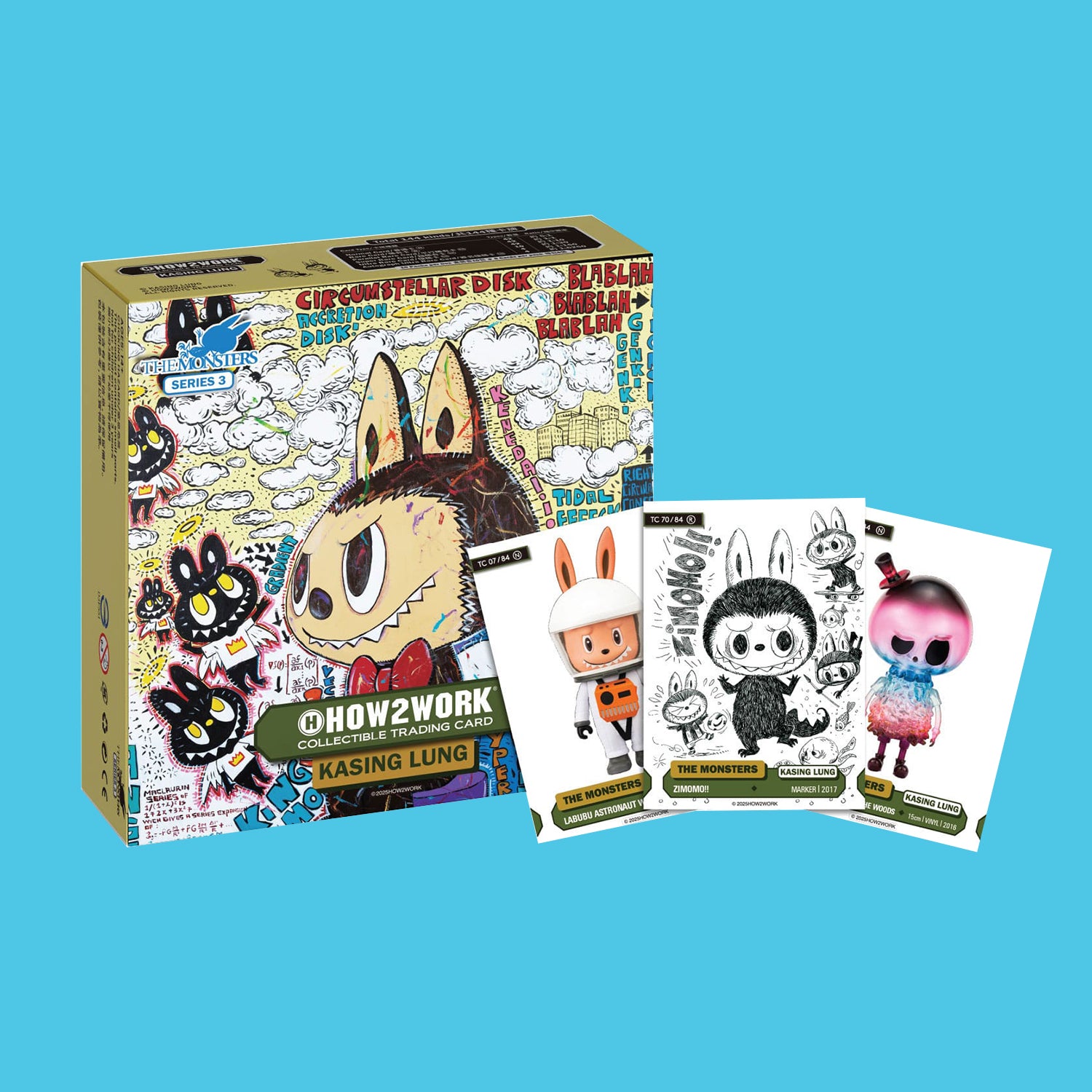 How2work Labubu Collectible Chrome Trading Cards The Monsters