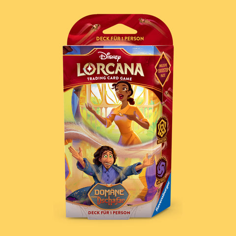 (Pre-Order) Disney Lorcana Domäne von Dschafar Starter Deck Bernstein & Amethyst (deutsch)