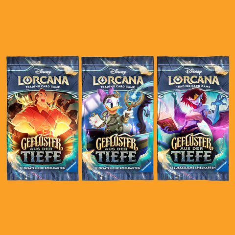 (Pre-Order) Disney Lorcana Geflüster aus der Tiefe Booster einzeln