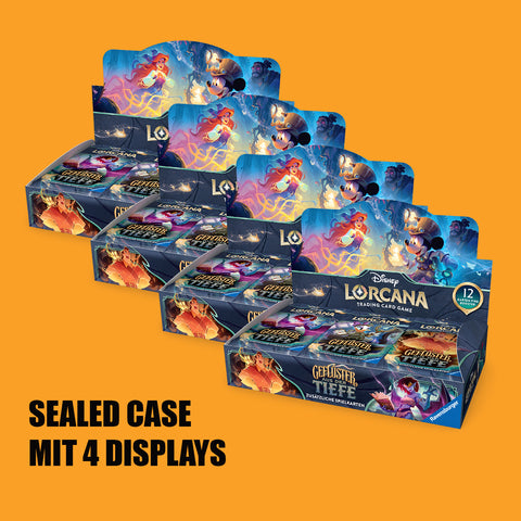 (Pre-Order) Disney Lorcana Geflüster aus der Tiefe Sealed Case (4 Displays)