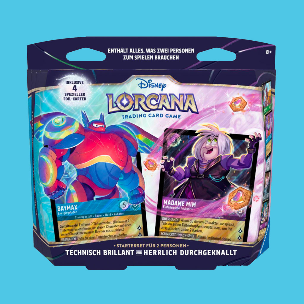(Pre-Order) Zwei-Spieler-Starterdeck "Baymax & Madame Mim" Lorcana Ravensburger (deutsch)