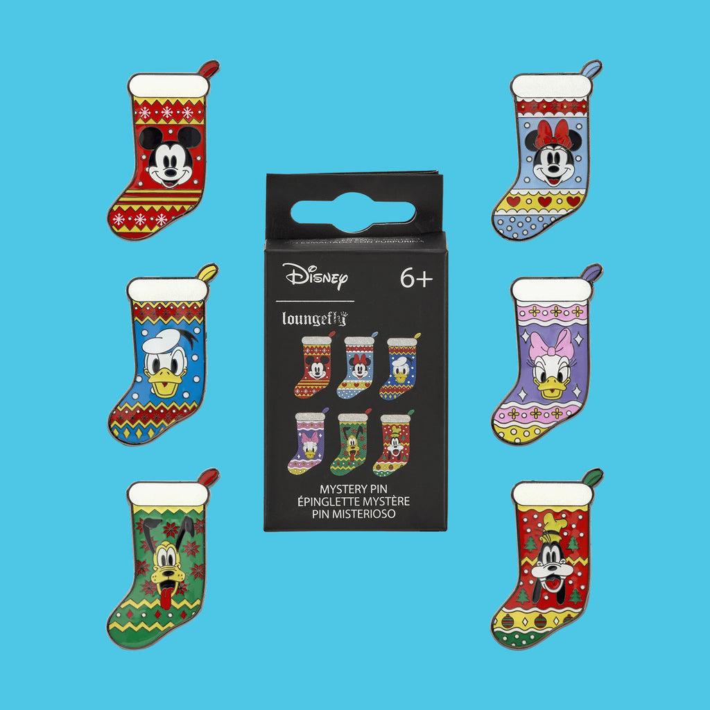 Mickey & Friends Christmas Stocking Pin Loungefly Disney (Blindbox)