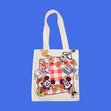Mickey & Friends Picnic Canvas Tote Bag Loungefly Disney